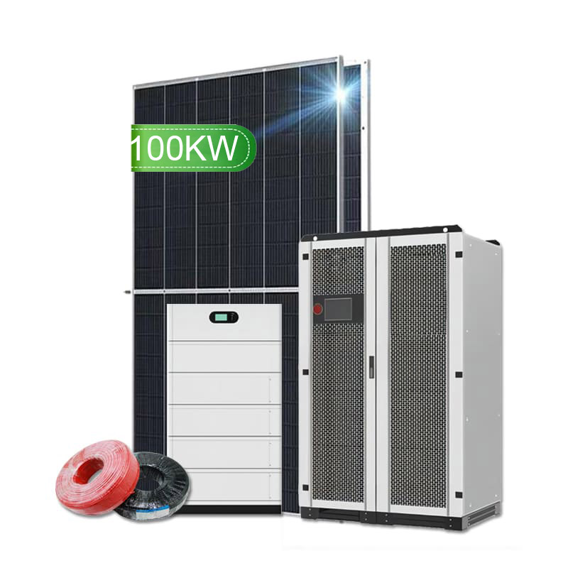 Sistem Tenaga Surya 100KW Hibrida dengan Baterai -Koodsun