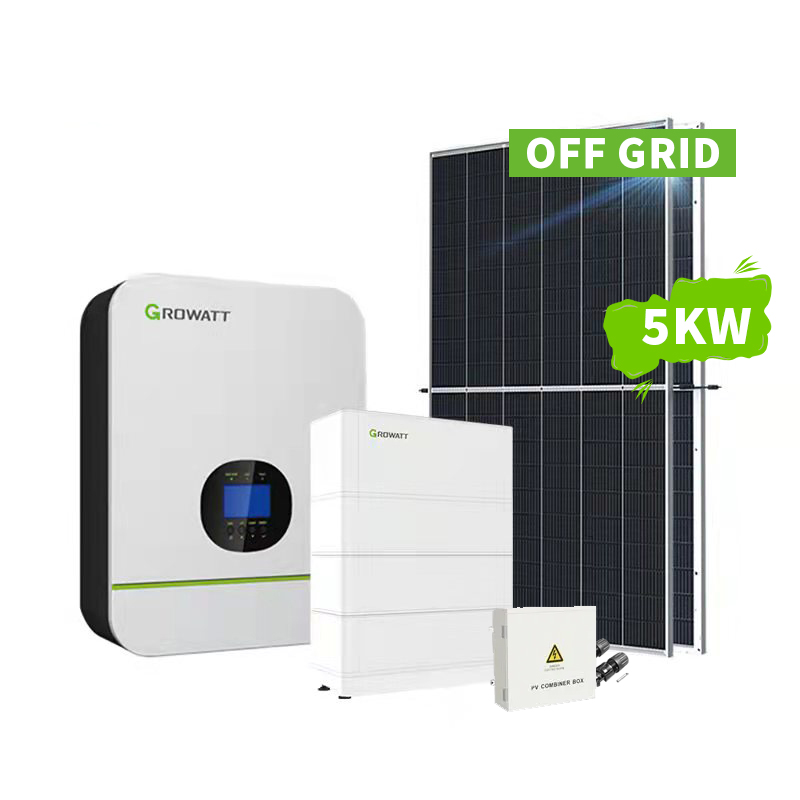Sistem tenaga surya off grid 5KW untuk digunakan di Rumah Set lengkap -Koodsun