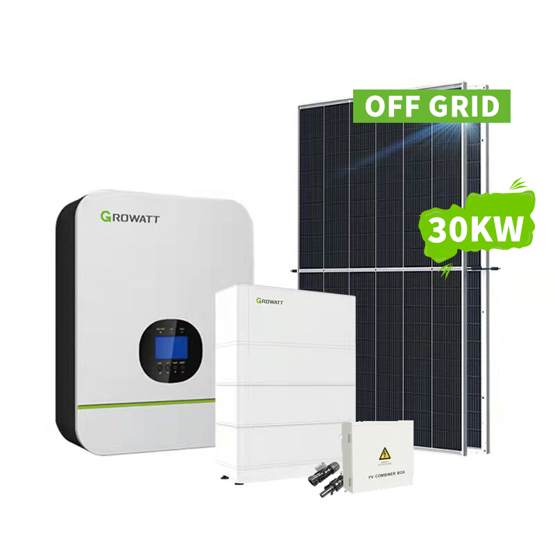 Sistem tenaga surya off grid 30KW untuk digunakan di Rumah Set lengkap -Koodsun