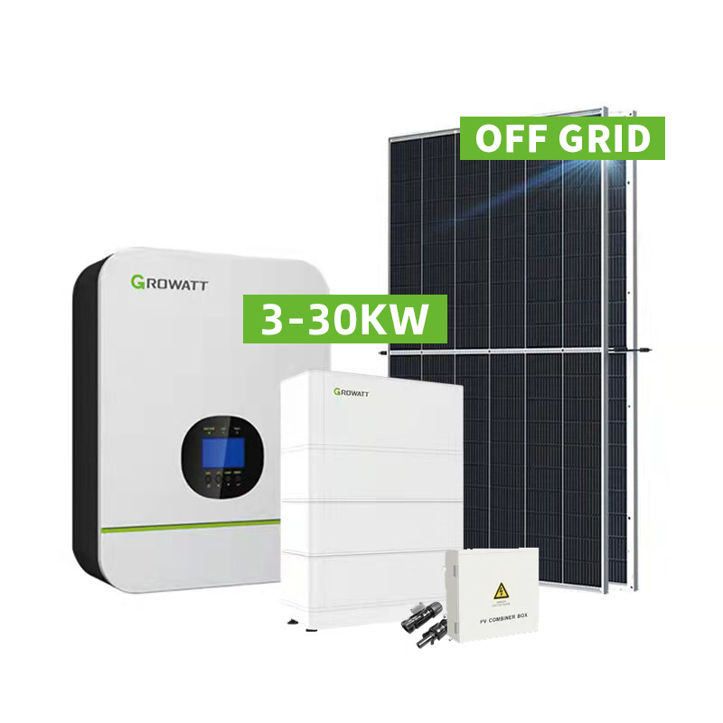 Sistem tenaga surya off grid 3-30KW untuk digunakan di Rumah Set lengkap -Koodsun
