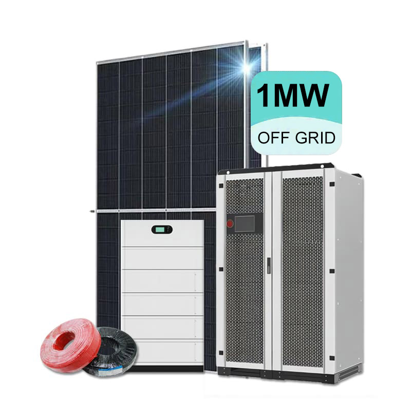 Sistem energi surya Off grid 1MW untuk keperluan Industri Set lengkap dengan Baterai -Koodsun