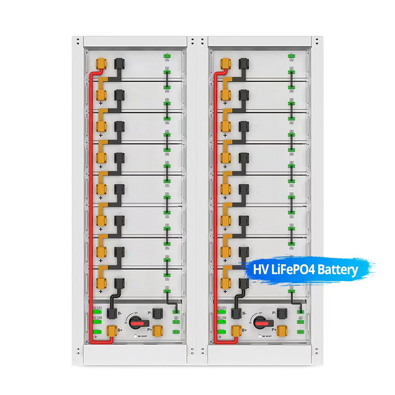 Baterai litium terpasang di rak tegangan tinggi Deye untuk penyimpanan tenaga surya baterai litium koodsun 27kwh -Koodsun