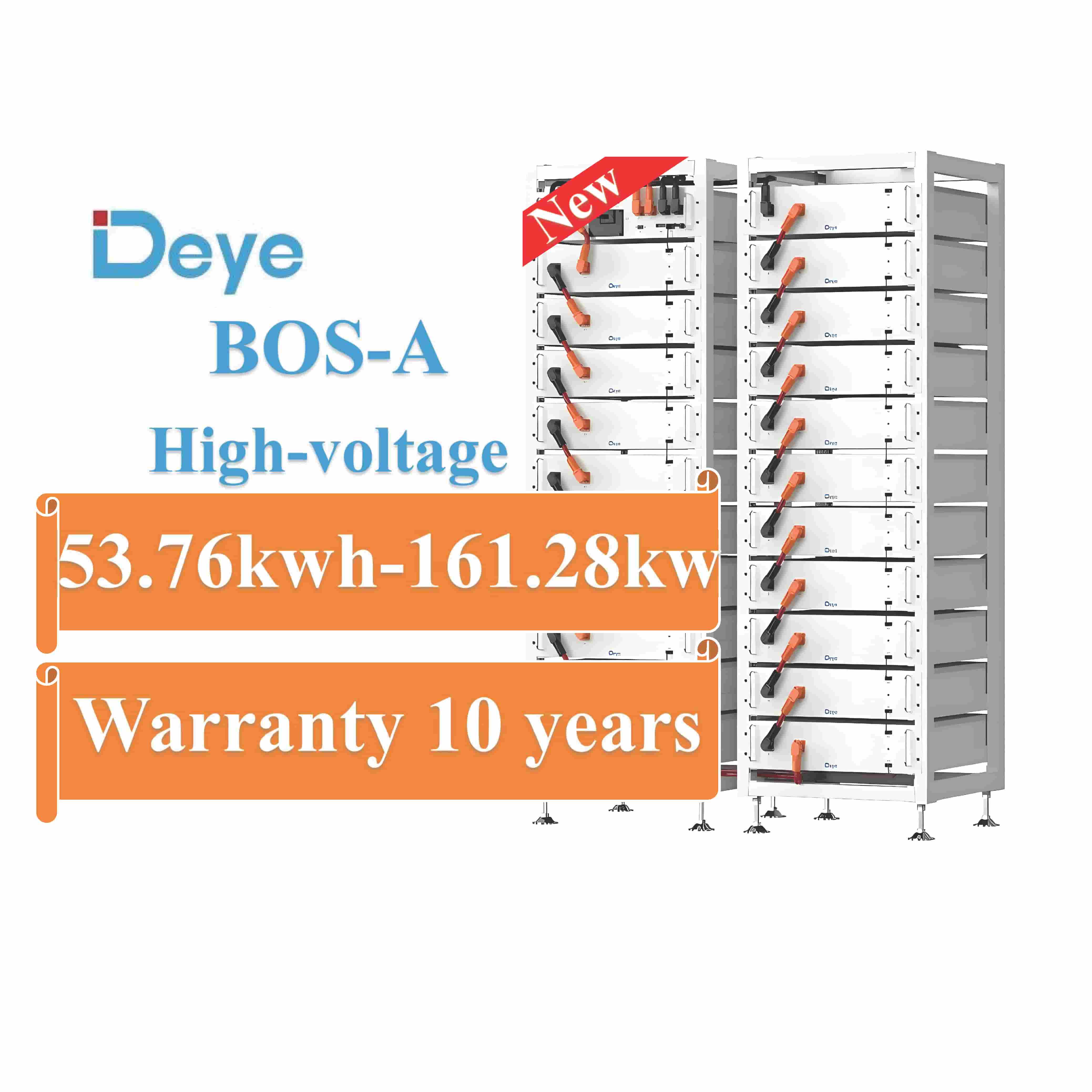 Stock Deye Bos-A-pack 7.68kwh HV LiFePO4 Battery 38.4v 200ah Energy Storage With BMS for Energy Storage System -Koodsun